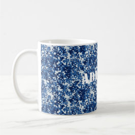Digital Blue Military Pattern Tasse