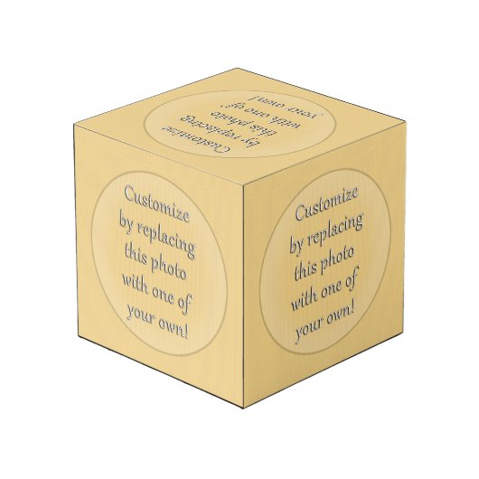 Digital Blue Military Pattern Würfel (Rückseite Schrägansicht)