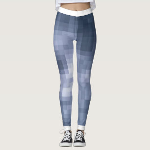 Digital Blue Print Leggings
