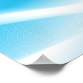 DIGITAL BLUE SKY WHITE CLOUUDS WIRBEL RANDOM POSTER (Ecke)