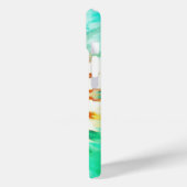 Digital Blue Turquoise Pink Gefärbte Krawatte iPho Case-Mate iPhone Hülle (Rückseite / Links)