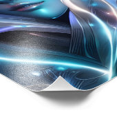 Digital Bluer Fotodruck (Ecke)