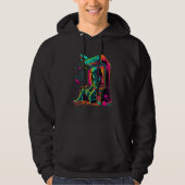 Digital Bones Skeleton in Arcade Machine EDM Desi Hoodie (Vorderseite)