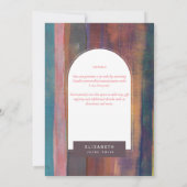 DIGITAL Brautparty Einladung Urban Modernes Abstra (Rückseite)