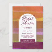 DIGITAL Brautparty Einladung Urban Plum Orange (Vorderseite)