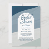DIGITAL Brautparty Invite Blue Navy Einladung (Vorderseite)