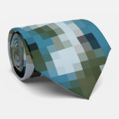Digital Camo Winter Lake Krawatte (Gerollt)