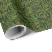 Digital Camouflage Accent Decke im Holzstil Geschenkpapier (Rolleneckpunkt)