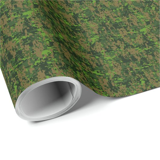 Digital Camouflage Accent Decke im Holzstil Geschenkpapier (Rolleneckpunkt)