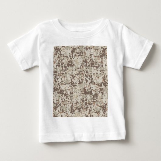 Digital Camouflage Beige Dekoration Baby T-shirt (Vorderseite)