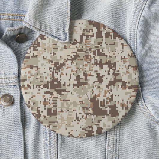 Digital Camouflage Beige Dekoration Button (Beispiel)