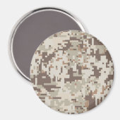 Digital Camouflage Beige Dekoration Magnet (Vorderseite/Rückseite)