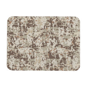Digital Camouflage Beige Dekoration Magnet