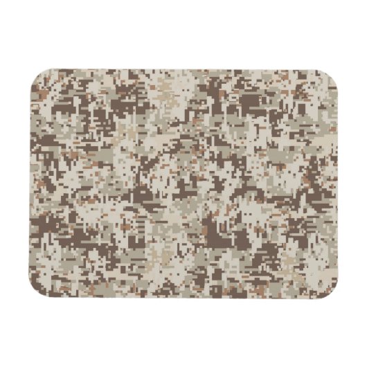 Digital Camouflage Beige Dekoration Magnet (Horizontal)