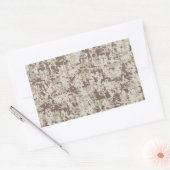 Digital Camouflage Beige Dekoration Rechteckiger Aufkleber (Umschlag)