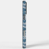 Digital Camouflage Navy Blue Military Camouflage Case-Mate iPhone Hülle (Rückseite / Rechts)