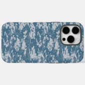Digital Camouflage Navy Blue Military Camouflage Case-Mate iPhone Hülle (Rückseite (Horizontal))