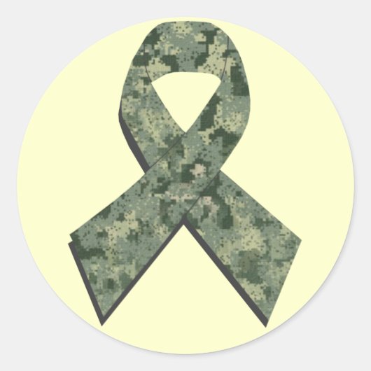 Digital Camouflage Ribbon Aufkleber (Vorderseite)