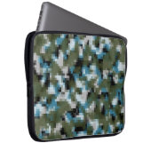 Digital-Camouflage-Winter See Laptopschutzhülle (Vorne Rechts)