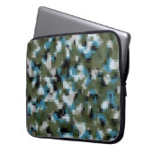 Digital-Camouflage-Winter See Laptopschutzhülle (Vorderseite Links)