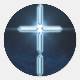 Digital Christlich - Digital Cross Aufkleber Decal