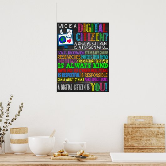 Digital Citizen Classroom Poster (Küche)