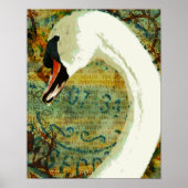 Digital Collage Swan Poster (Vorne)