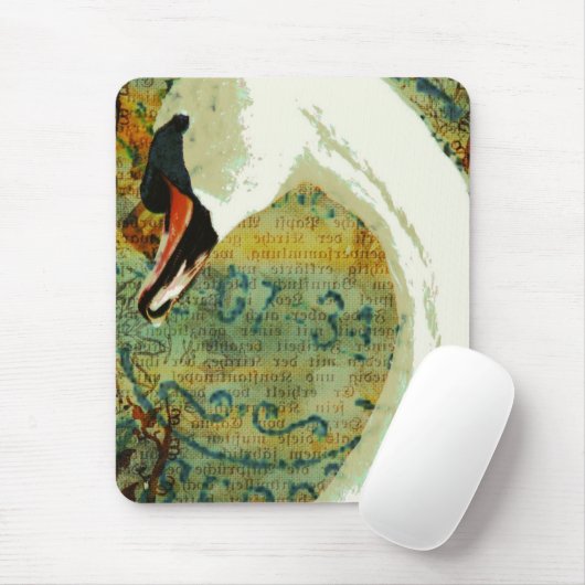 Digital-Collagen-Schwan Mousepad (Mit Mouse)