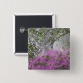 Digital Composite of Azaleas and Magnolia tree Button (Vorne & Hinten)