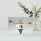 Digital Composite of India Postkarte (Stehend Vorderseite)