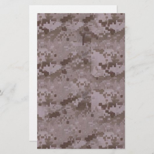Digital Desert Camouflage Briefpapier (Vorne/Hinten)