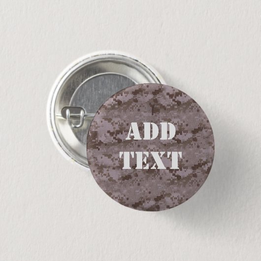 Digital Desert Camouflage Button (Vorne & Hinten)