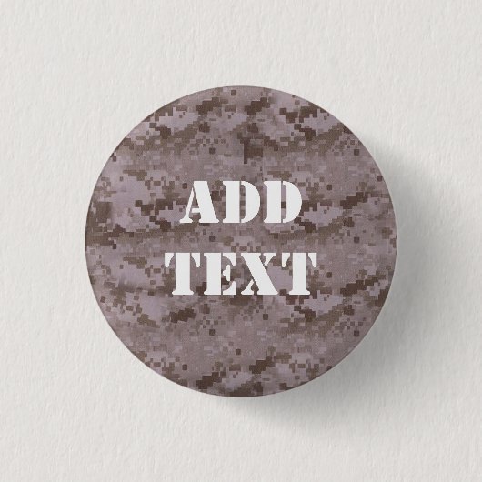 Digital Desert Camouflage Button (Vorderseite)