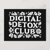 Digital detox club support group postkarte (Vorderseite)