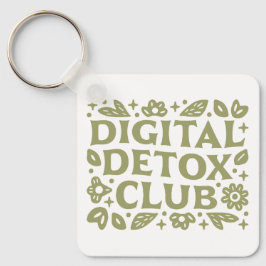 Digital detox club wellness girl aesthetic schlüsselanhänger