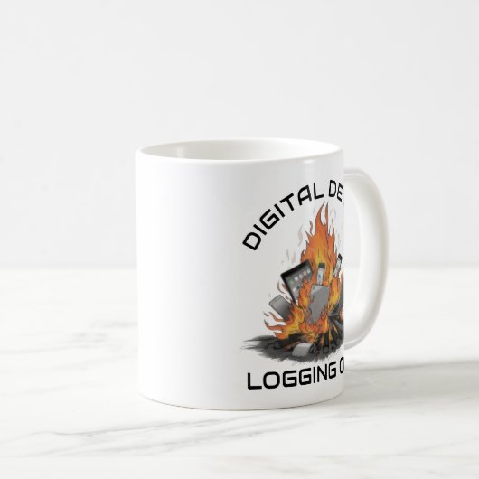 Digital Detox Kaffeetasse (VorderseiteRechts)
