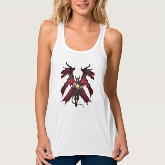 Digital Devil Angel: Sportwächter Tank Top (Vorderseite)