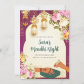 Digital Dholki Einladungen & Digital Mehndi Einlad (Vorderseite)