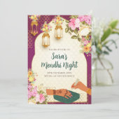 Digital Dholki Einladungen & Digital Mehndi Einlad (Stehend Vorderseite)