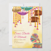 Digital Dholki invites Mehndi invitations, Mehndi  Einladung (Vorderseite)