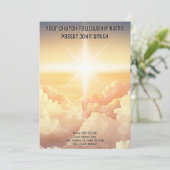 DIGITAL DOWNLOAD Christliche Himmlische Cloud Chur Einladung (Stehend Vorderseite)