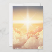 DIGITAL DOWNLOAD Christliche Himmlische Cloud Chur Einladung (Rückseite)