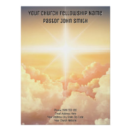 DIGITAL DOWNLOAD Christliche Himmlische Cloud Chur Poster