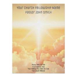 DIGITAL DOWNLOAD Christliche Himmlische Cloud Chur Poster