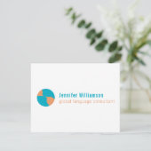 Digital Download | Global Communication card Einladung (Stehend Vorderseite)