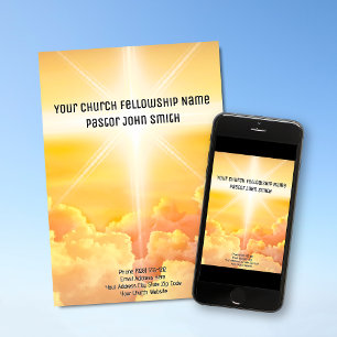 DIGITAL DOWNLOAD Himmlisch Cloud Church Einladung