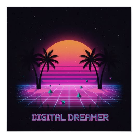 Digital Dreamer High-Gloss Poster (Vorderseite)