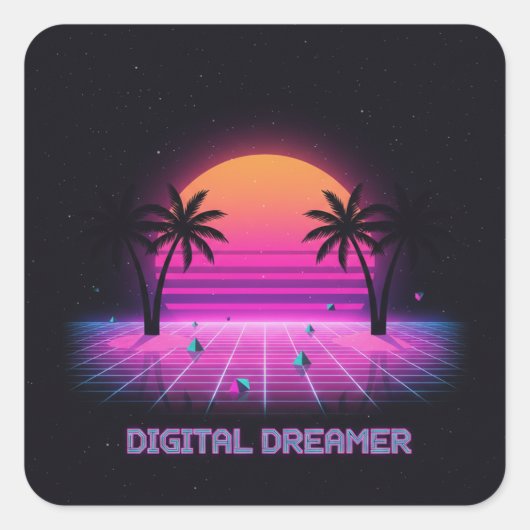 Digital Dreamer Holographic Style Vinyl Sticker (Vorderseite)