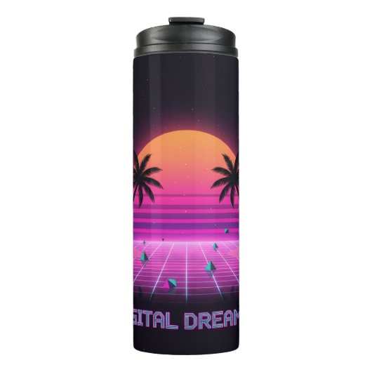 Digital Dreamer Isolierter Reisebecher Thermosbecher (Vorderseite)