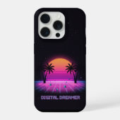Digital Dreamer Neon Grid iPhone Case iPhone Hülle (Rückseite)